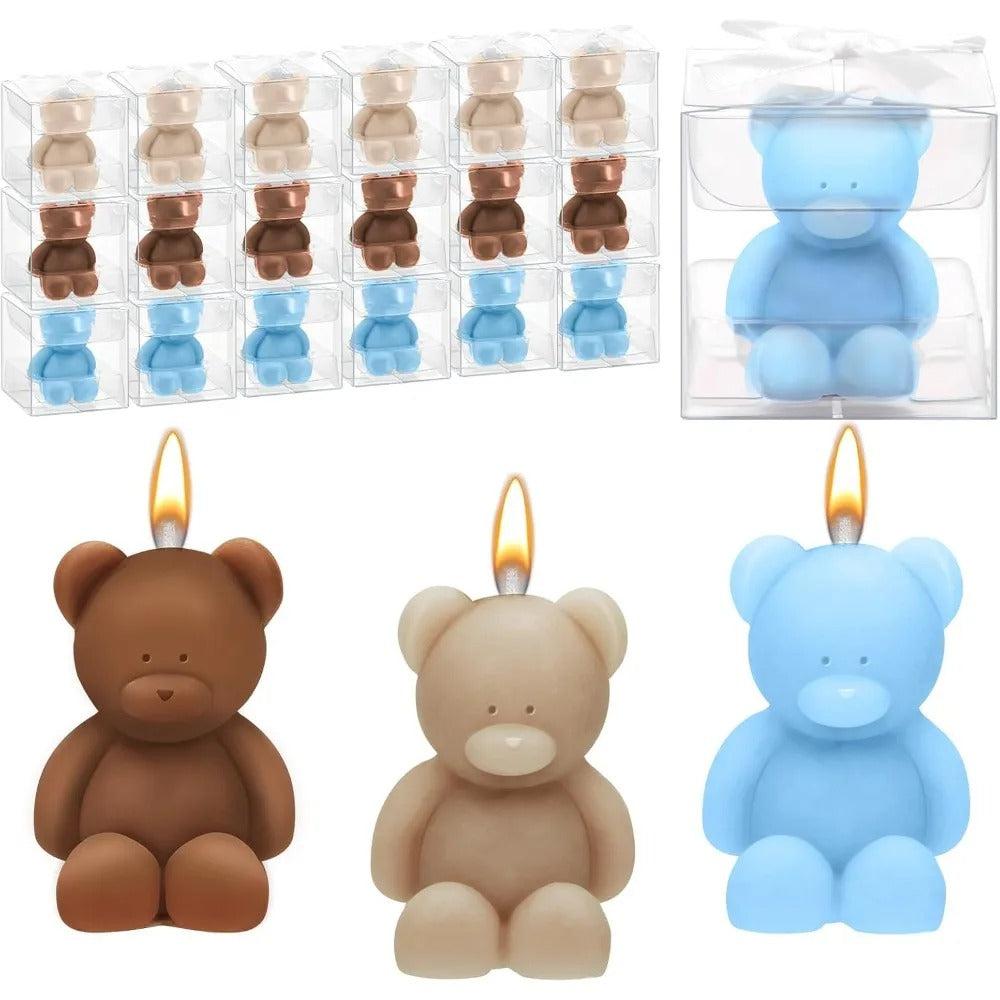 50pc Shower Candle Shower Favors for Guest Bear Party Favors