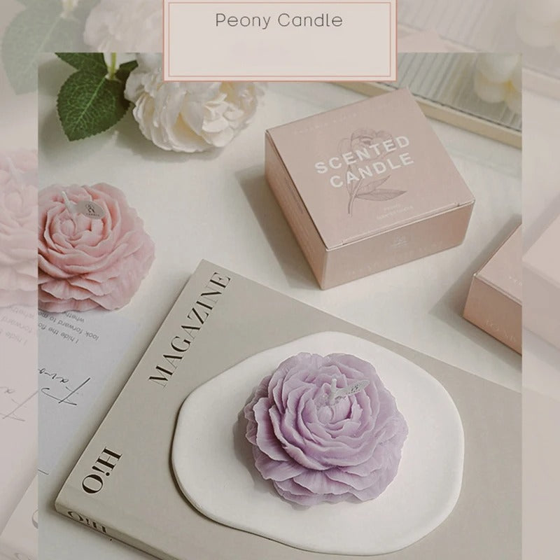 Peony Candle 3D Plant Aromatherapy