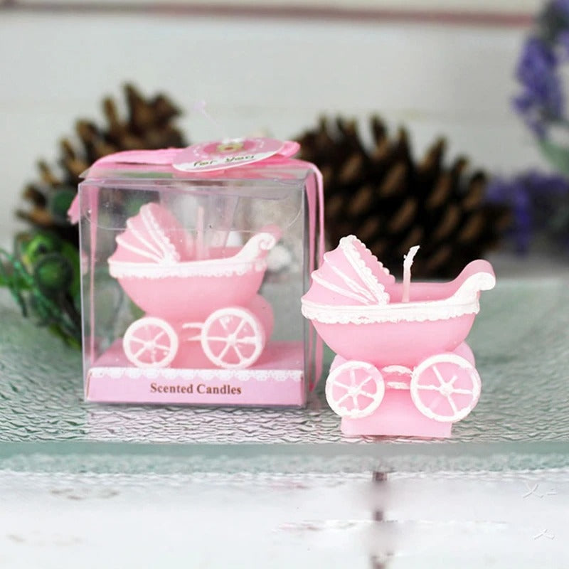 10 pcs cute Mini Creative Pram Baby Birthday Candle