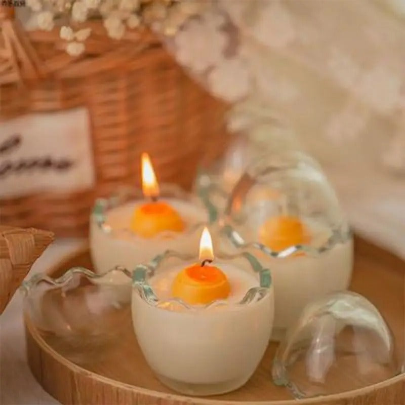 Style Handmade Eggshell Candle Aromatherapy Broken Egg Art Niche Design Candle