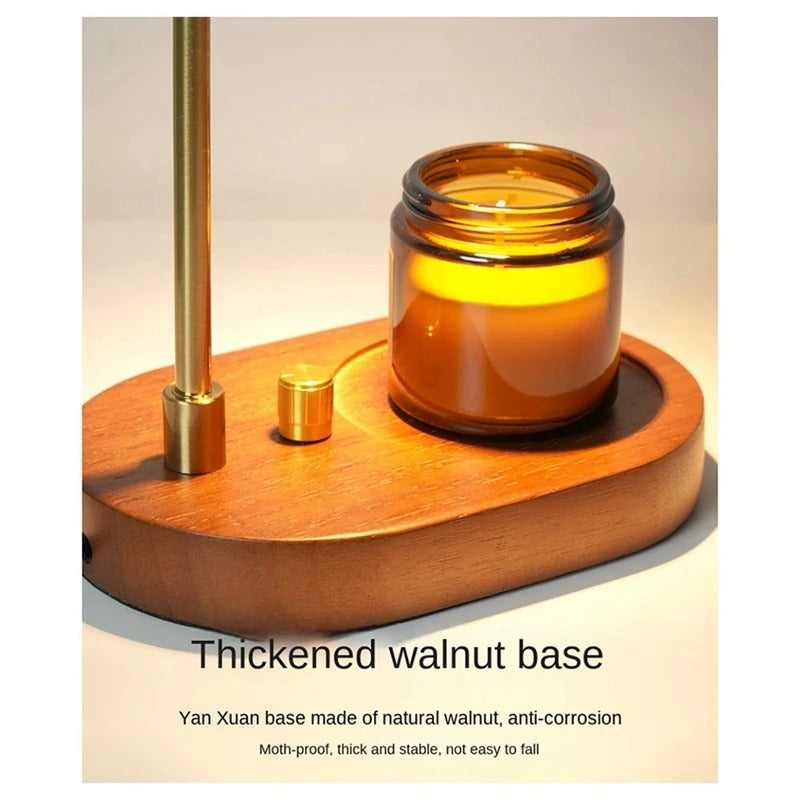 Electric Candle Warmer Lamp Flower Candle Warmer Lamp Button Switch With Adjustable 3 Gear Aromatherapy Table Lamp