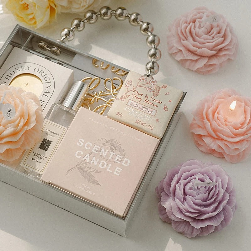 Peony Candle 3D Plant Aromatherapy