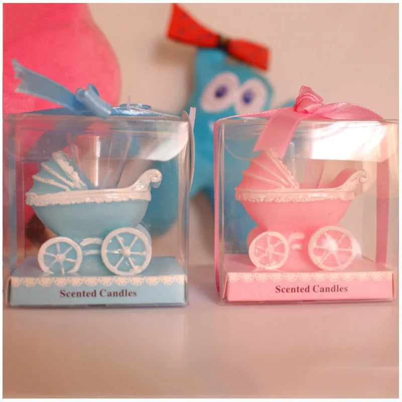 10 pcs cute Mini Creative Pram Baby Birthday Candle