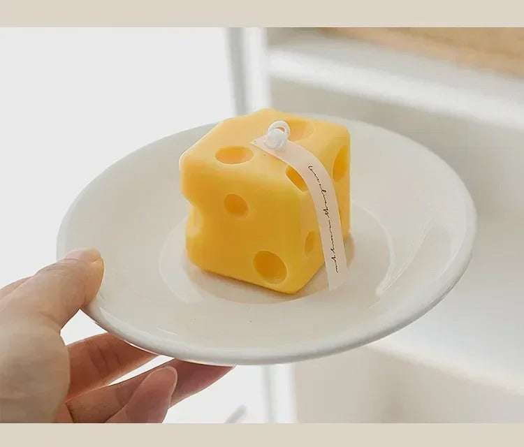 Cheese Shaped Scented Candles Yellow Cake Aromatherapy Candle