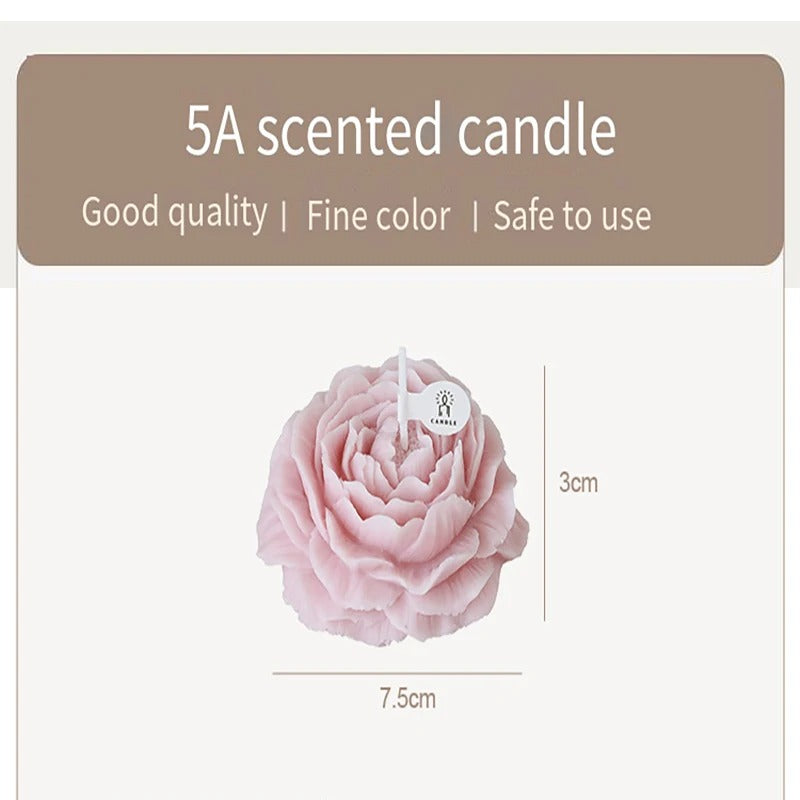 Peony Candle 3D Plant Aromatherapy
