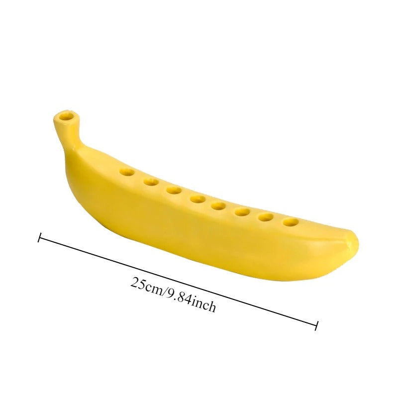 Creative Banana Shaped Candle Holder Tabletop Candle Storage Portable Banana Themed Candle Holder Interior Decoration