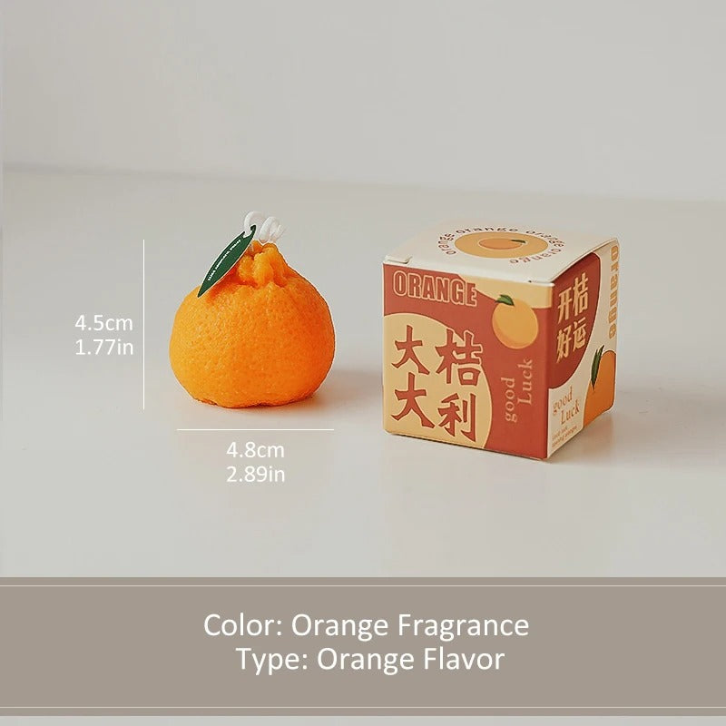 Orange Aromatherapy Candles Realistic Fruit