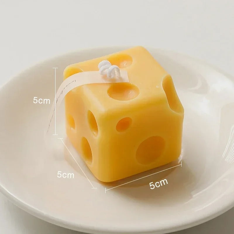 Cheese Shaped Scented Candles Yellow Cake Aromatherapy Candle