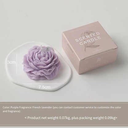Peony Candle 3D Plant Aromatherapy