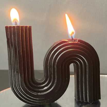 Geometric S-shaped Scented Candles