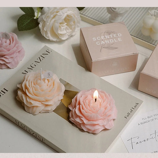 Peony Candle 3D Plant Aromatherapy