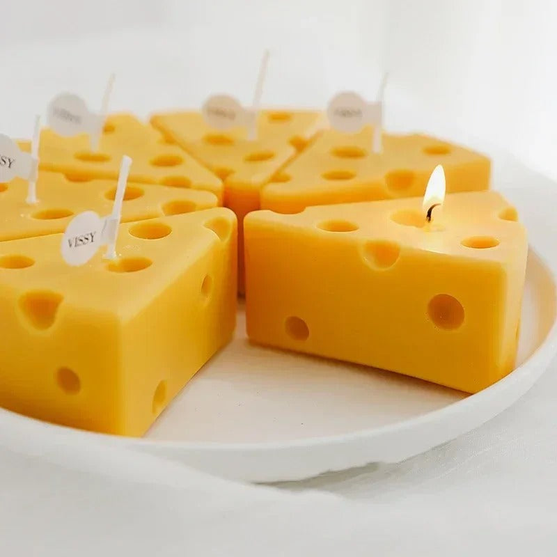 Cheese Shaped Scented Candles Yellow Cake Aromatherapy Candle