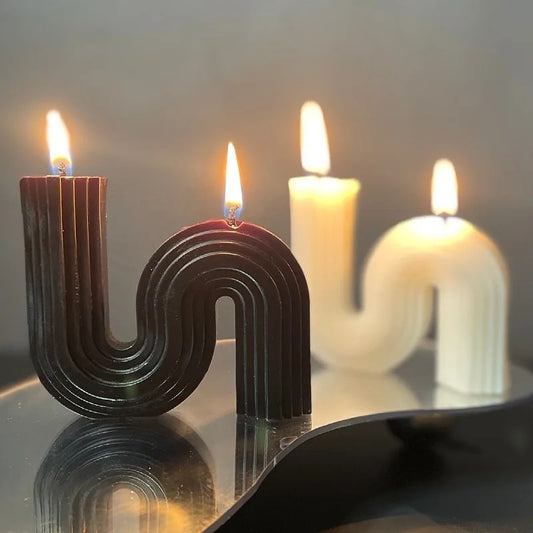 Geometric S-shaped Scented Candles