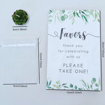 20 Pcs Succulent Candle : Baby Shower Favors