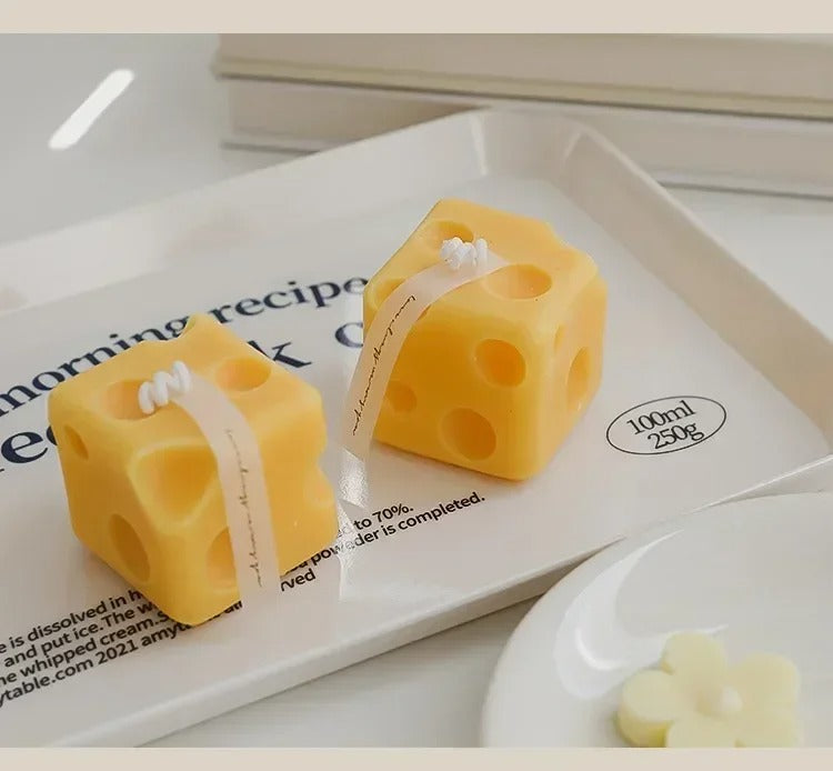 Cheese Shaped Scented Candles Yellow Cake Aromatherapy Candle