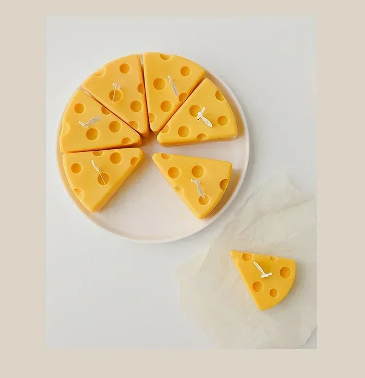 Cheese Shaped Scented Candles Yellow Cake Aromatherapy Candle