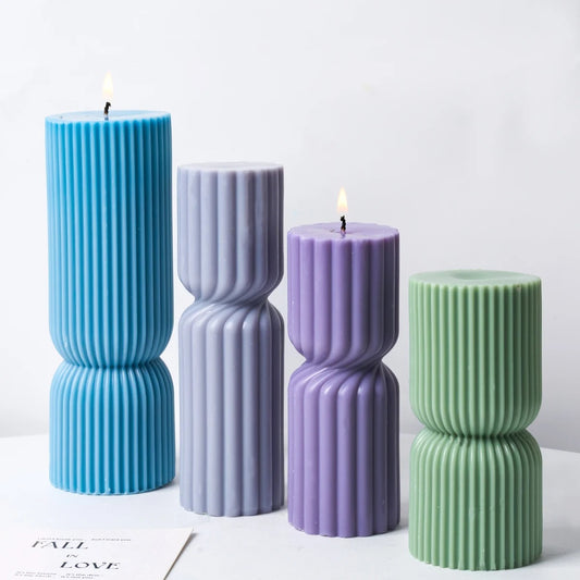 Cylindrical Candle Silicone Mold Aromath Candles
