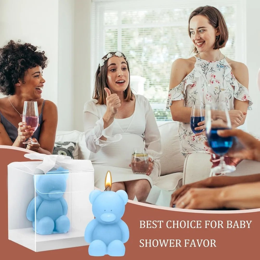 50pc Shower Candle Shower Favors for Guest Bear Party Favors