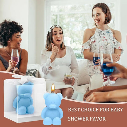 50pc Shower Candle Shower Favors for Guest Bear Party Favors