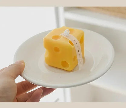 Cheese Shaped Scented Candles Yellow Cake Aromatherapy Candle