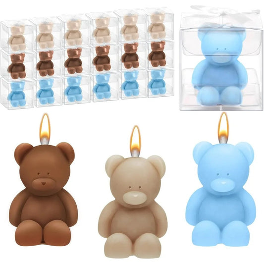 50pc Shower Candle Shower Favors for Guest Bear Party Favors